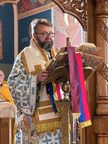 His Grace Bishop Andrei at the 40th parish anniversary