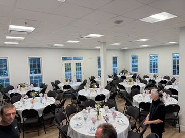 Parish anniversary banquet in the church hall